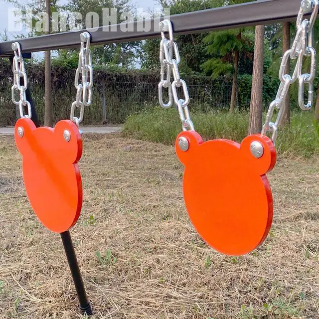 Alt view image 4 of 7 - AR500 Steel Targets Combo, Add on Metal Chains, Laser Cut - No Burr - Neon Color