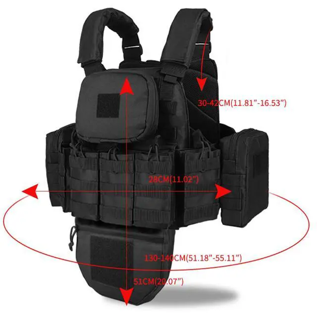 Alt view image 4 of 5 - YAKEDA Outdoor Removable CS Training Vest, Molle Breathable Training Quick Adjustable Game Vest