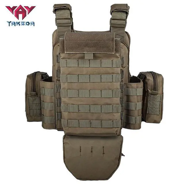 Alt view image 3 of 6 - YAKEDA Outdoor Removable CS Training Vest, Molle Breathable Training Quick Adjustable Game Vest