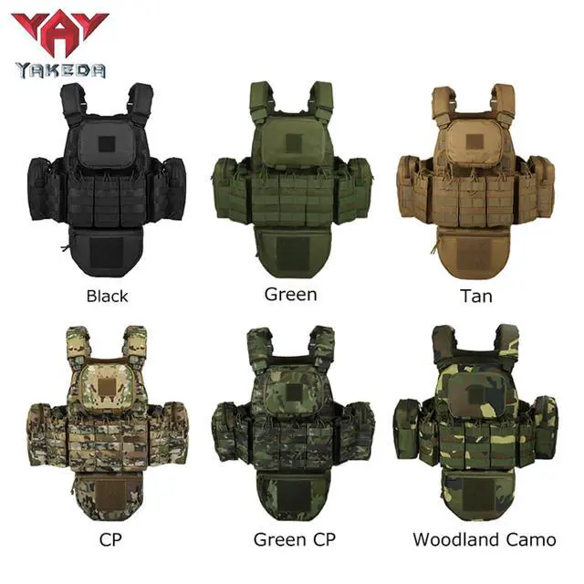 Alt view image 5 of 5 - YAKEDA Outdoor Removable CS Training Vest, Molle Breathable Training Quick Adjustable Game Vest