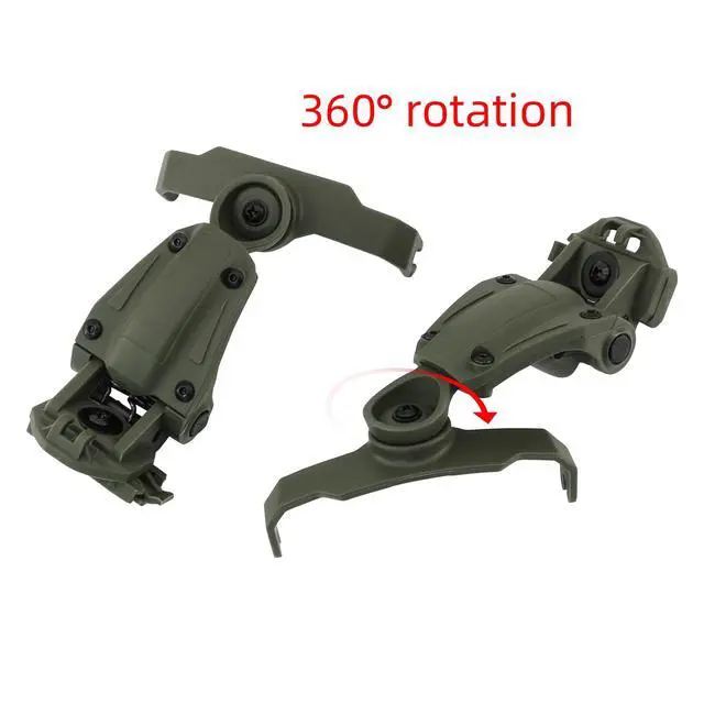 Alt view image 4 of 7 - Tactical Helmet ARC Rail Adapter Accessories - Compatible with Walker's Razor Earmuffs