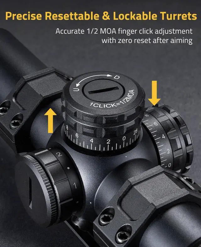 Alt view image 5 of 7 - EagleTalon LPVO Rifle Scope with 30mm Cantilever Mount, Illuminated BDC Reticle for.223/5.56 and.308/7.62