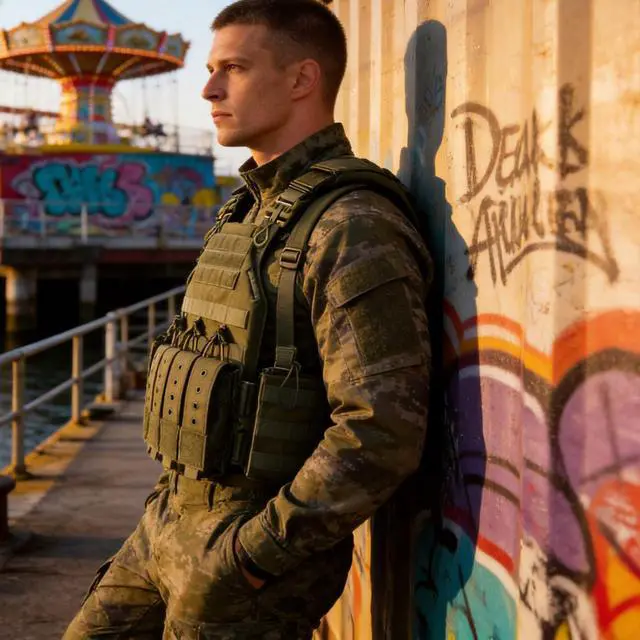 Alt view image 4 of 7 - CAMO Tactical Outdoor Carrier Vest