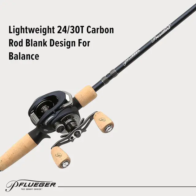 Alt view image 7 of 7 - President XT Spinning Reel and Fishing Rod Combo