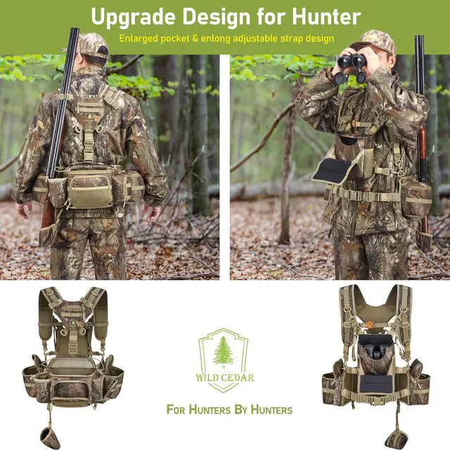 Alt view image 7 of 7 - Hunting Fanny Pack for Men, Camo Waist Pack for Hunter, Fanny Hunting Backpack with Rifle, Shotgun, and Bow Holder (Fanny Pack Upgrade)