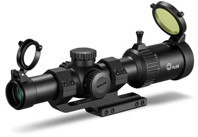 Main image of EagleFeather LPVO Rifle Scope with 30mm Cantilever Mount, 5 Levels Red & Green Illumination Reticle, Second Focal Plane Scopes with Zero Reset