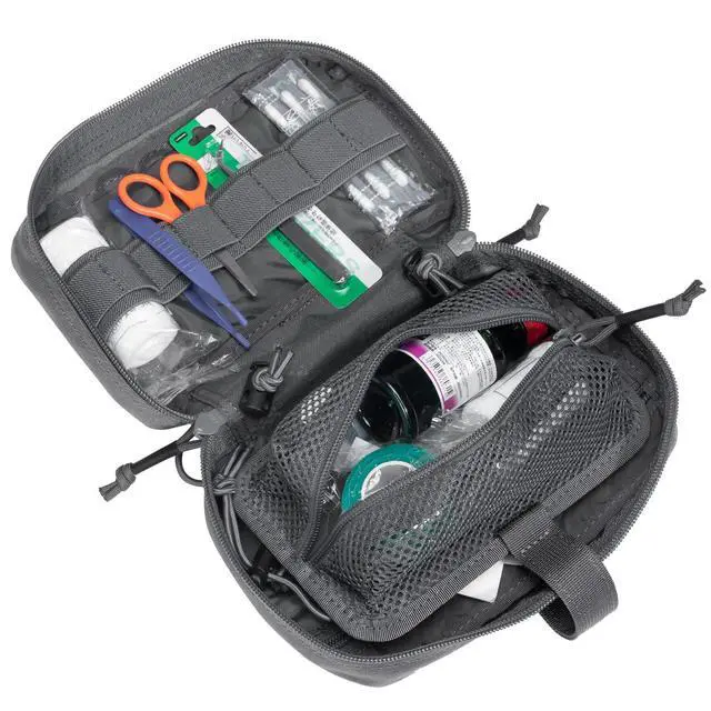 Alt view image 3 of 7 - Tactical First Aid Pouch IFAK Rip Away Molle EMT Pouch Compact Admin Pouch Medical Utility Pouch Emergency Survival Kits for Tactical Vest,Backpack