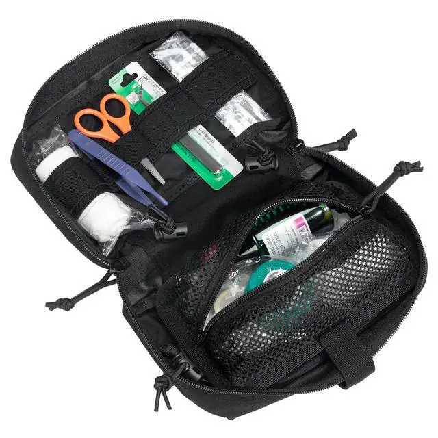 Alt view image 2 of 7 - Tactical First Aid Pouch IFAK Rip Away Molle EMT Pouch Compact Admin Pouch Medical Utility Pouch Emergency Survival Kits for Tactical Vest,Backpack