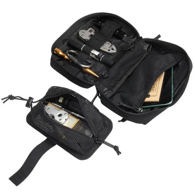 Alt view image 6 of 7 - Tactical First Aid Pouch IFAK Rip Away Molle EMT Pouch Compact Admin Pouch Medical Utility Pouch Emergency Survival Kits for Tactical Vest,Backpack