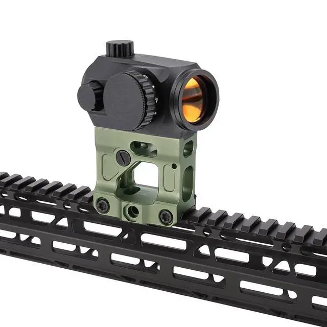 Alt view image 2 of 6 - Red Dot Riser Mount Picatinny Riser Mounts for T1 T2 H1 H2 Optic Sight Accepts All Footprint Optics