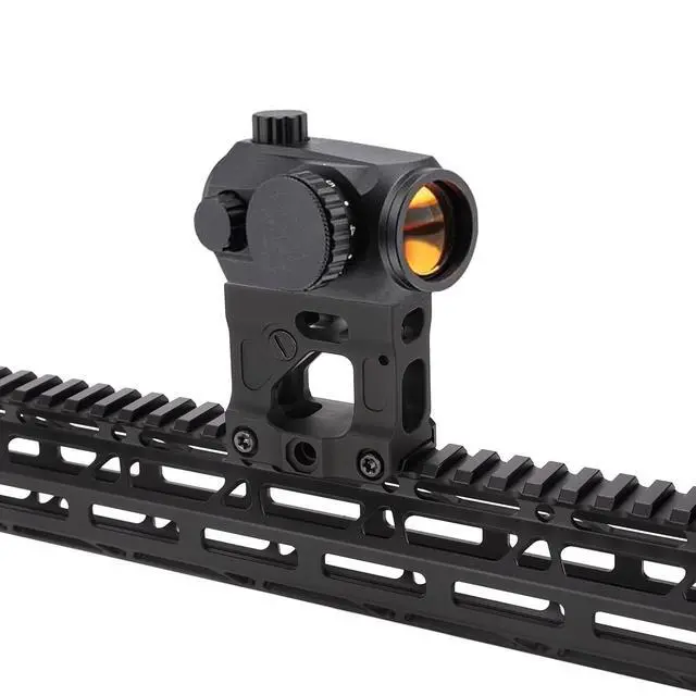 Alt view image 3 of 6 - Red Dot Riser Mount Picatinny Riser Mounts for T1 T2 H1 H2 Optic Sight Accepts All Footprint Optics