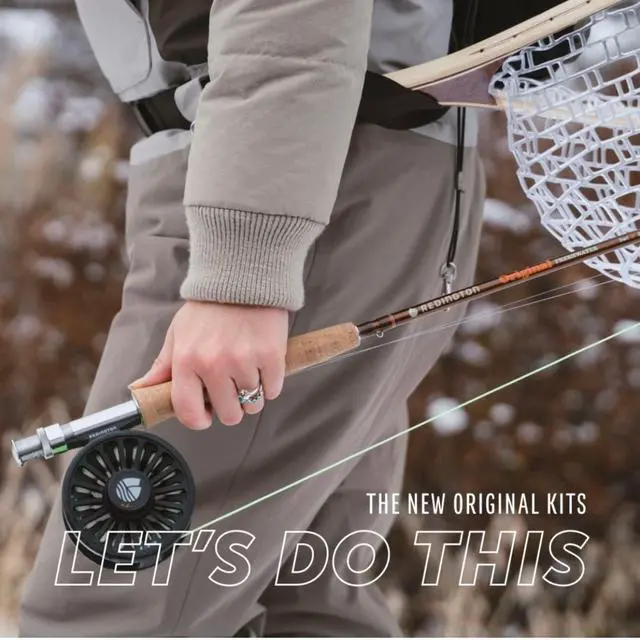 Alt view image 3 of 7 - Original Fly Fishing Rod and Reel Combo Kit 9 4-Piece Medium Action Rod, Crosswater Reel, Rio Fly Line, Leader, and Travel Case Freshwater & All Water Options