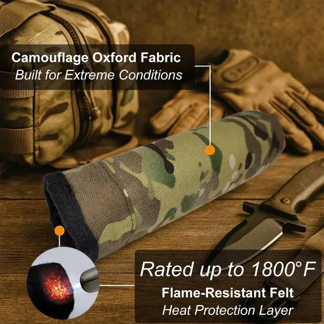 Alt view image 2 of 6 - Heat Resistant Suppressor Sleeve Cover Hot Suppressor Storage Pouch Case