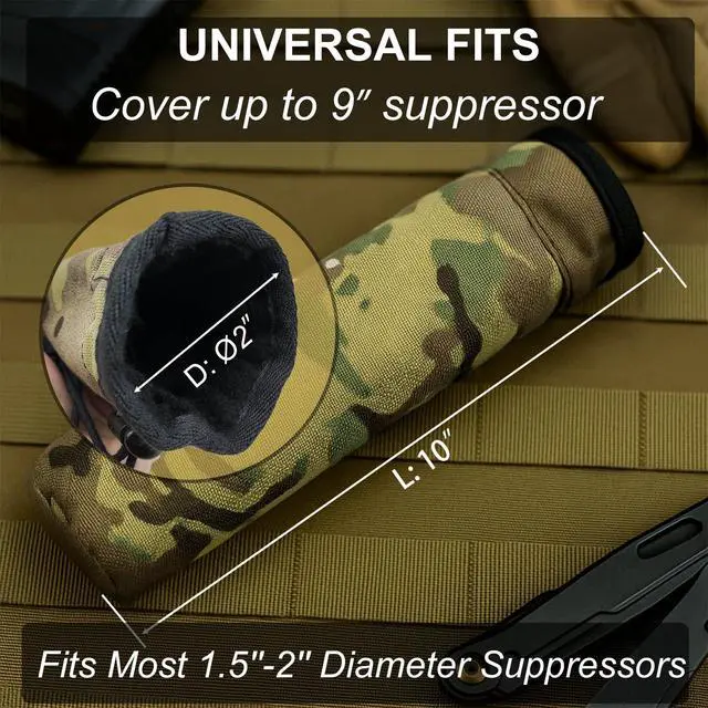 Alt view image 4 of 6 - Heat Resistant Suppressor Sleeve Cover Hot Suppressor Storage Pouch Case