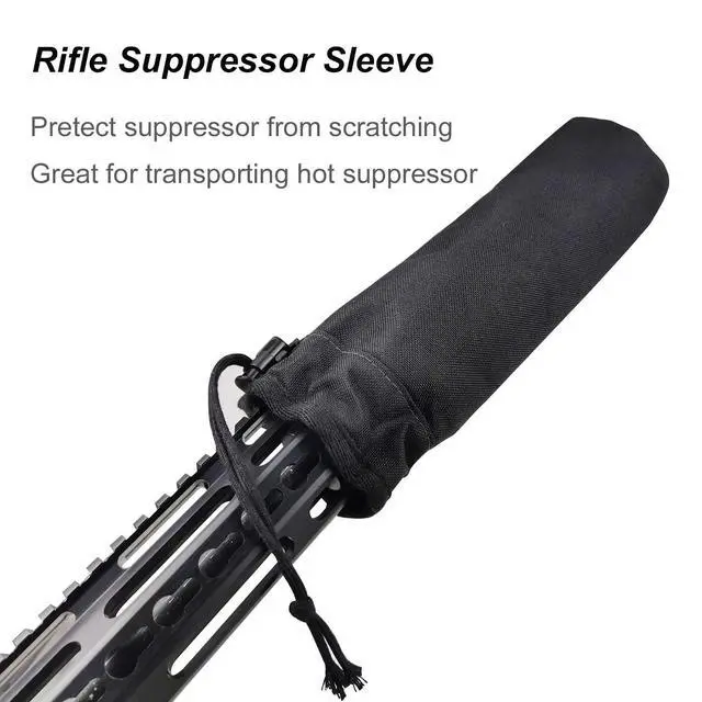 Alt view image 2 of 6 - Heat Resistant Suppressor Sleeve Cover Hot Suppressor Storage Pouch Case