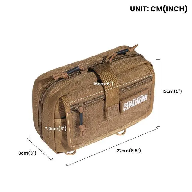 Alt view image 2 of 7 - Tactical First Aid Pouch IFAK Rip Away Molle EMT Pouch Compact Admin Pouch Medical Utility Pouch Emergency Survival Kits for Tactical Vest,Backpack