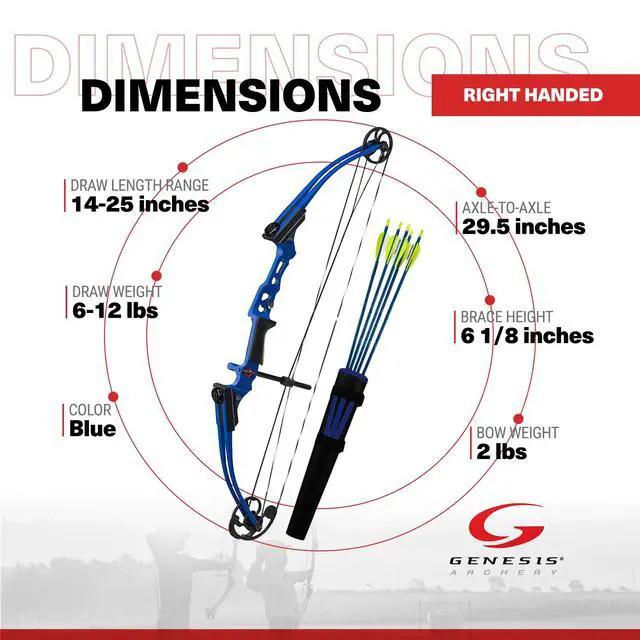 Alt view image 3 of 7 - Mini Youth Bow Archery Set, Left Hand, Blue
