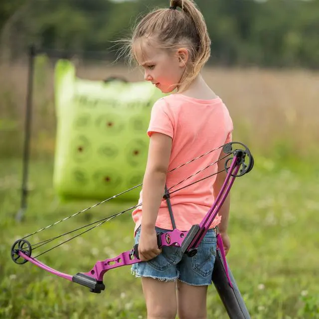 Alt view image 5 of 7 - Mini Youth Bow Archery Set, Left Hand, Blue