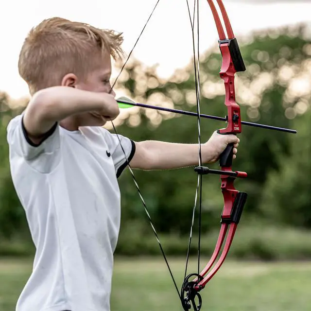 Alt view image 7 of 7 - Mini Youth Bow Archery Set, Left Hand, Blue