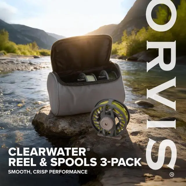 Alt view image 2 of 7 - Clearwater Reel & Spools 3-Pack: Lightweight Fly Fishing Reels with Extra Spools, Durable Construction, Smooth Drag System