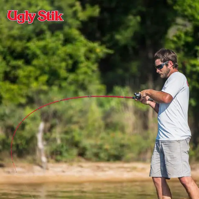 Alt view image 6 of 7 - Carbon Low Profile Baitcast Reel and Fishing Rod Combo