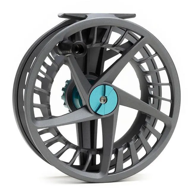 Alt view image 2 of 6 - Liquid Max Fly Fishing Reel | Saltwater | Super Large Arbor, Pressure cast Aluminum, Waterproof Big Game Drag