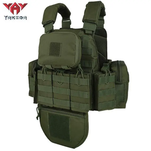 Alt view image 2 of 6 - YAKEDA Outdoor Removable CS Training Vest, Molle Breathable Training Quick Adjustable Game Vest