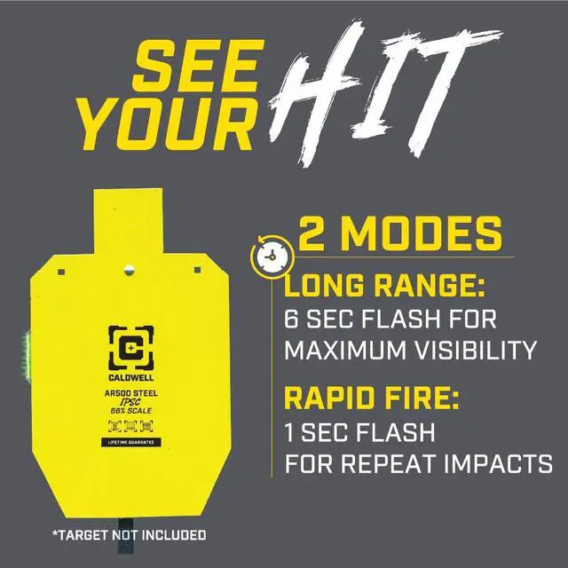 Alt view image 4 of 5 - Flash Bang, Target Hit Indicator with Impact Light System and Easy Attachment for Shooting, Shooting Sports, Target Practice