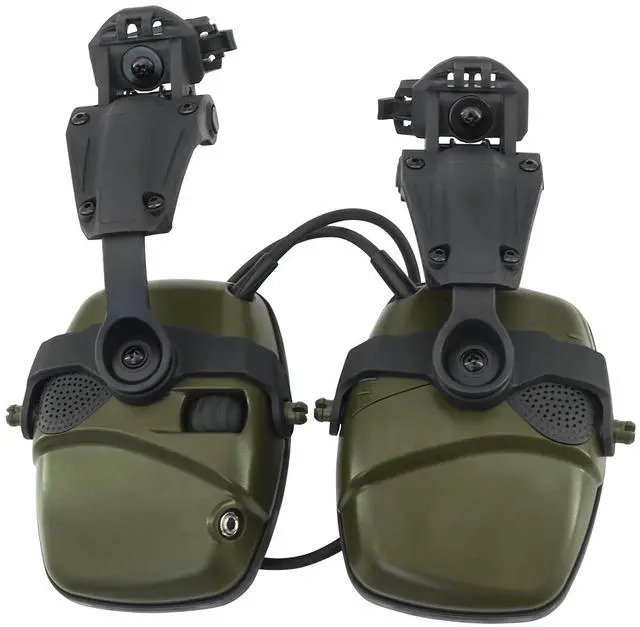 Main image of Hearing Protection Noise Cancelling Sound Amplification with Gel Ear Pad/ARC Rail Adapter Ideal for Shooting Sport