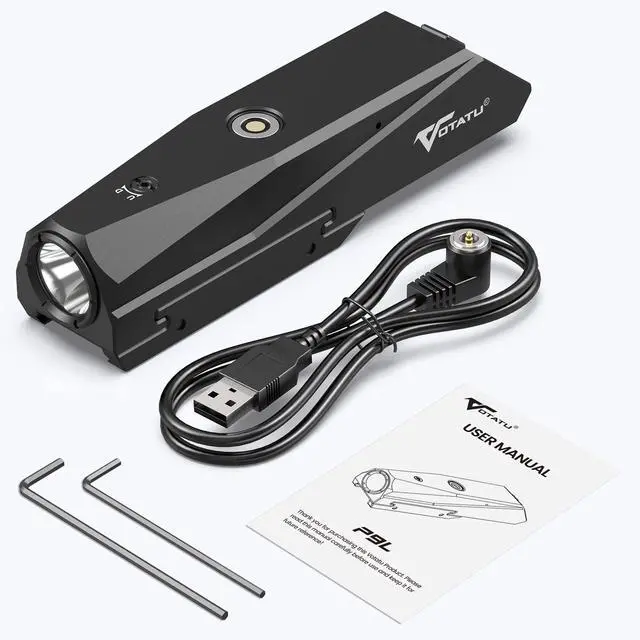 Alt view image 7 of 7 - P9L-G Tactical Light Laser Combo - 1600 Lumens LED & Green Laser Sight for Picatinny Rails with Magnetic Charger and Momentary/Constant-on Switch
