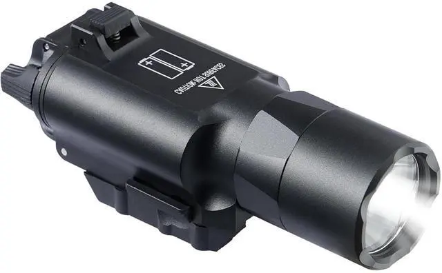 Main image of Tactical Flashlight U-Style Weapon Light 1200 Lumens Pistol Flashlight Picatinny Flashlight Black