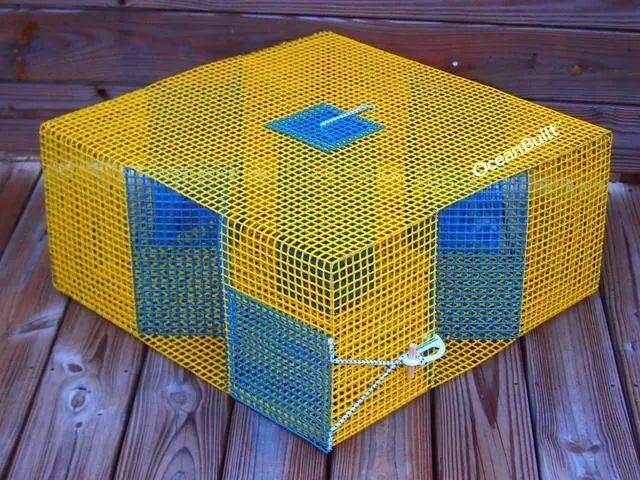 Main image of Baitfish & Pinfish Traps Durable Wire Fishing Traps Multiple Mesh Sizes, Trap Sizes & Buoy Kit Options