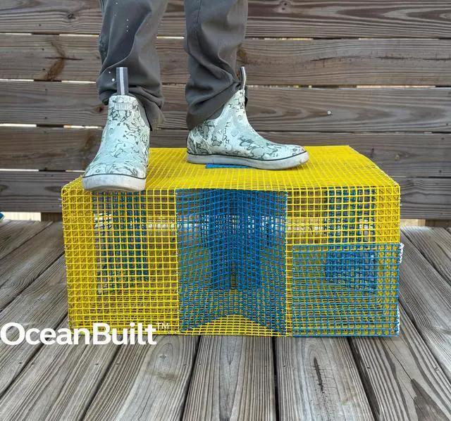 Alt view image 7 of 7 - Baitfish & Pinfish Traps Durable Wire Fishing Traps Multiple Mesh Sizes, Trap Sizes & Buoy Kit Options