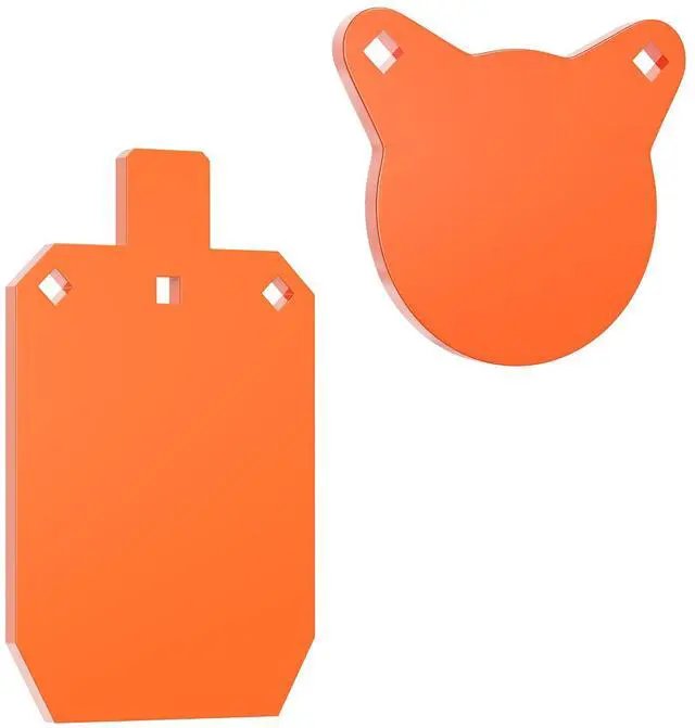 Main image of AR500 Steel Targets for Shooting, 1/2'' or 3/8'' Thick Torso Gong Combo Metal Targets for Shooting Laser Cut Steel