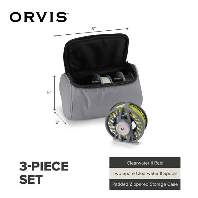 Alt view image 7 of 7 - Clearwater Reel & Spools 3-Pack: Lightweight Fly Fishing Reels with Extra Spools, Durable Construction, Smooth Drag System