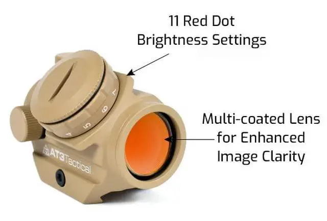 Alt view image 6 of 7 - RD-50 Reflex Red Dot Sight - 2 MOA Compact Red Dot Scope