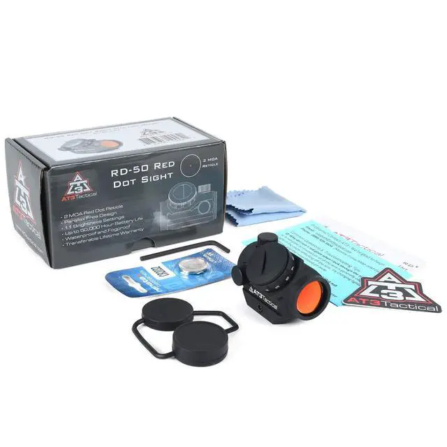 Alt view image 6 of 6 - RD-50 Reflex Red Dot Sight - 2 MOA Compact Red Dot Scope