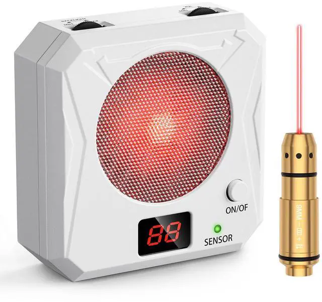 Main image of Portable Dry Fire Training System 9mm Laser Training Cartridge and Target Kit Rechargeable Electronic Counting Target with 5 Difficulty Grade for Home Shooting Practice and Training