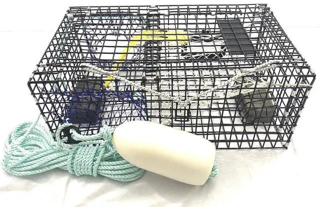 Alt view image 3 of 3 - Lobster Trap with Rope, Buoy, and Weak Link