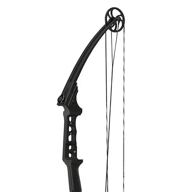 Alt view image 7 of 7 - Gen-X Lightweight Compound Bow, Archery Hunting Bow for Adults w/Adjustable Riser, Cam Draw Weight, & Length, Draw Hand - Right, Black