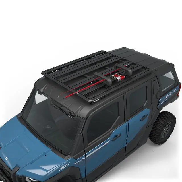 Alt view image 3 of 7 - Off Road Rhino-Rack Fishing Rod Holder for Xpedition XP and ADV, for Fishing Rods, Holding Skis, Snowboards - 2889729
