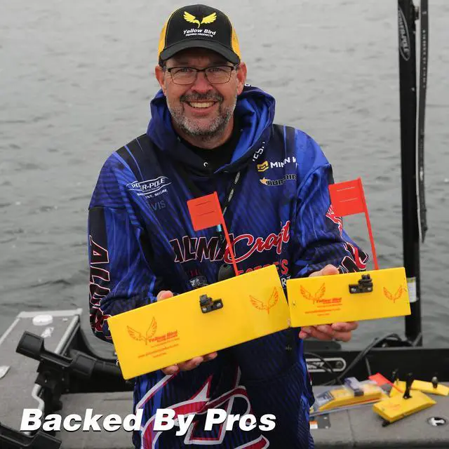 Alt view image 5 of 7 - Planer Boards for Fishing (4Pack) - 4 Size Options - Includes Tattle Flag kit