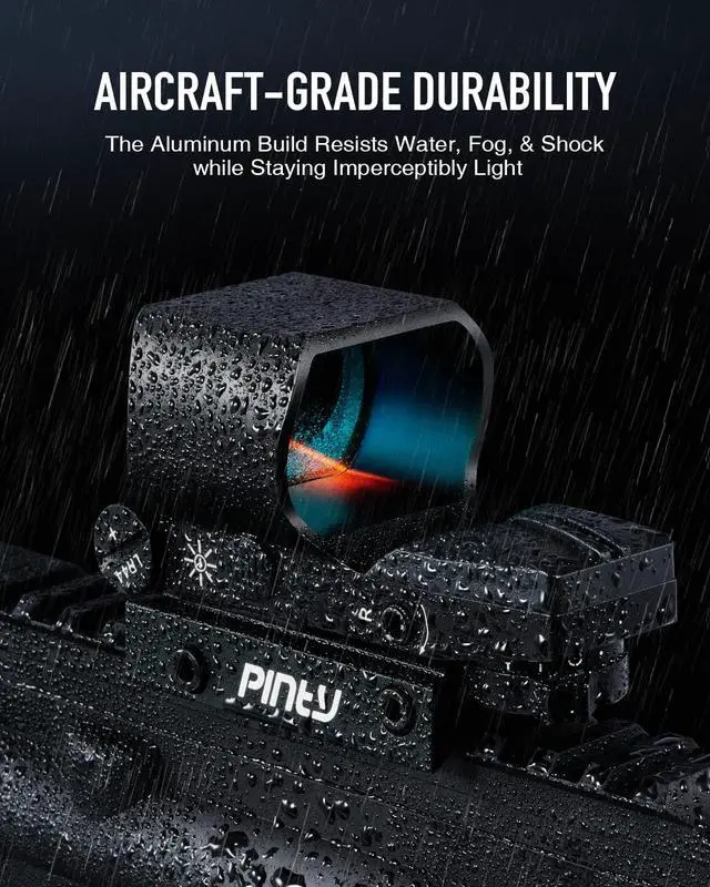 Alt view image 5 of 7 - Reflex Sight Red Dot Sight with Red/Green Dot & Multiple Reticles, for Picatinny Rail, Pistol, Rifle (Optional Laser Combo)