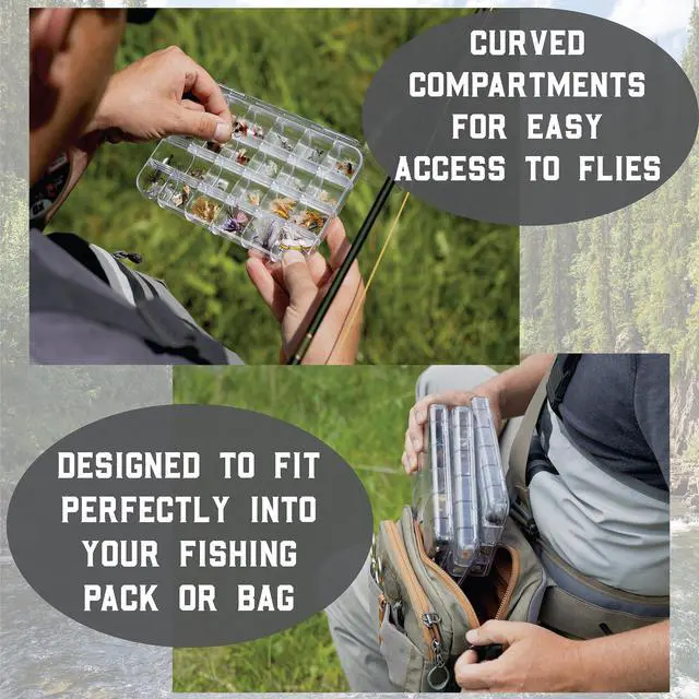 Alt view image 5 of 7 - Trout Box - Premium Trout Flies - Assortment of Dry Flies, Nymphs, Euro Nymphs, Stimulators, Wooly Buggers and Streamers for Fly Fishing
