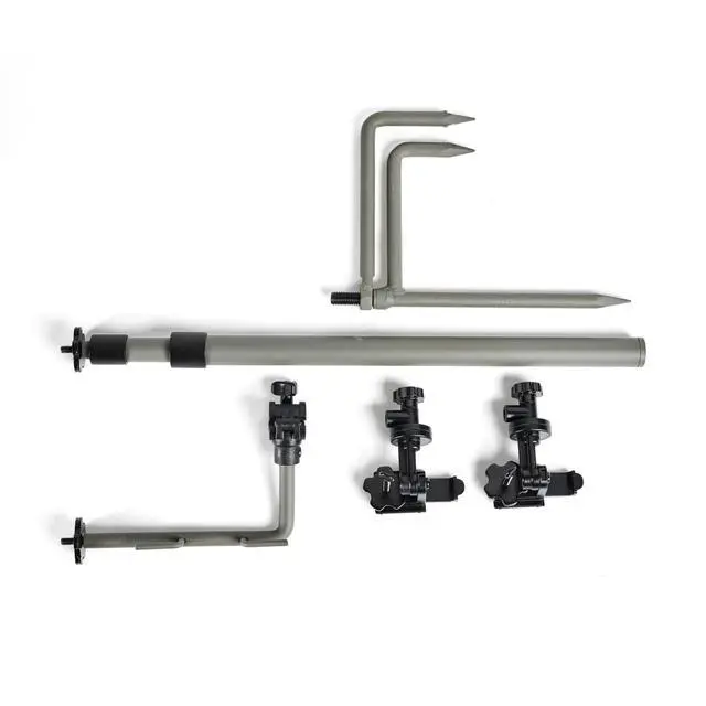 Alt view image 2 of 5 - Edge Series Camera Stake - Telescoping Ground Mount | No tree needed, telescoping height adjustment, dual device arm, universal 1/4"-20 mount, ground deployment