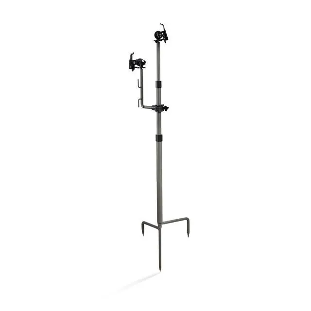 Alt view image 5 of 5 - Edge Series Camera Stake - Telescoping Ground Mount | No tree needed, telescoping height adjustment, dual device arm, universal 1/4"-20 mount, ground deployment