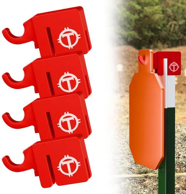 Main image of T Post Target HangerEasy Assembly T Post Target Holder,Metal T Post Target Hook/Stand Gread for Gong or Shooting Stand,Quick, Tool-Free Installation