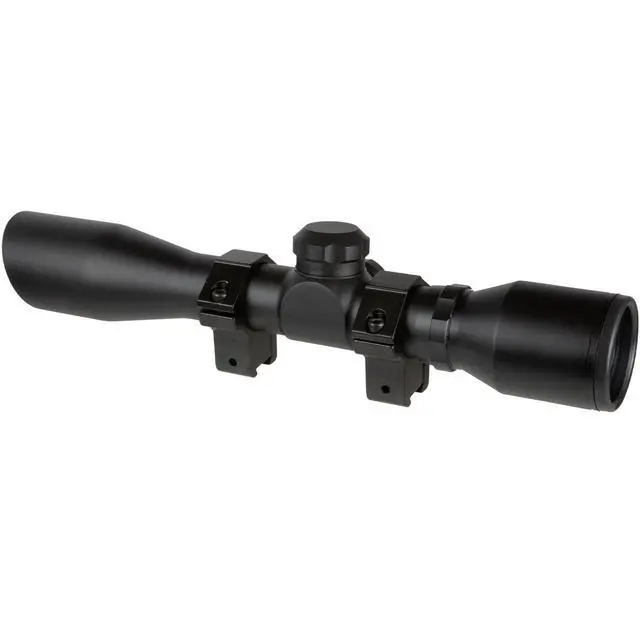 Alt view image 4 of 7 - 4x32MM Compact Tactical Hunting Shooting Durable Waterproof Fogproof Scratch-Resistant Aluminum Tube Duplex Reticle Riflescope with Weaver-Style 3/8 Mount & Lens Covers Included