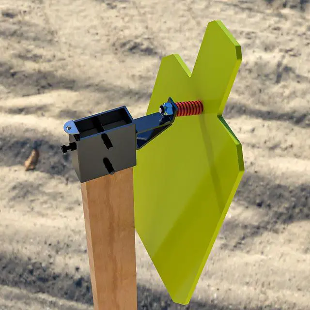 Alt view image 2 of 7 - 2x4 Steel Target Hanger | AR500 2x4 Shooting Target Stand Brackets | Target Holders for Shooting | Steel Gong Target Conversion Adapter for Range | Indoor | Outdoor