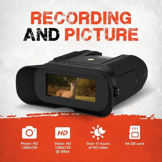 Alt view image 4 of 7 - Hexcore HD Night Vision Binocular 1-3x
